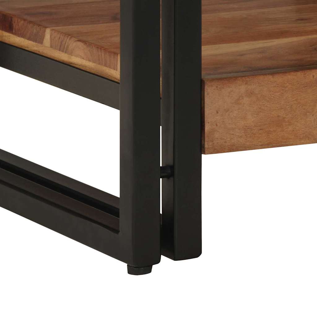 Salontafel Bruin 40 x 40 x 38 cm Massief Acaciahout is nu te koop bij PeponiXL, paradijselijk wonen!