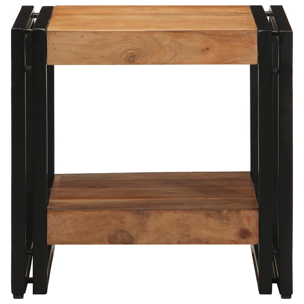 Salontafel Bruin 40 x 40 x 38 cm Massief Acaciahout is nu te koop bij PeponiXL, paradijselijk wonen!