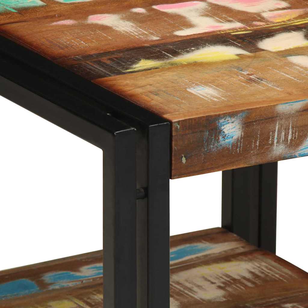 Salontafel Multikleur 40 x 40 x 38 cm Massief Gerecycled Hout is nu te koop bij PeponiXL, paradijselijk wonen!