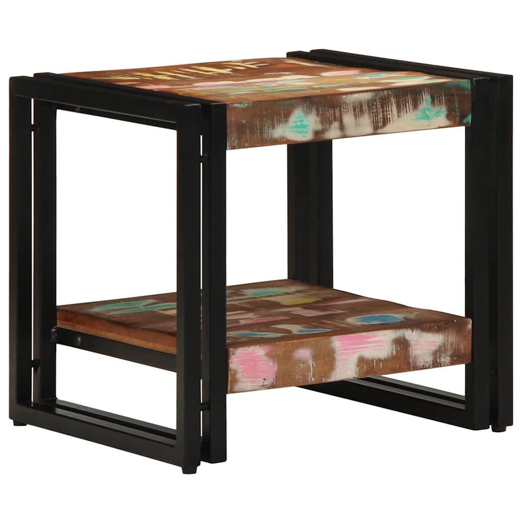 Salontafel Multikleur 40 x 40 x 38 cm Massief Gerecycled Hout is nu te koop bij PeponiXL, paradijselijk wonen!