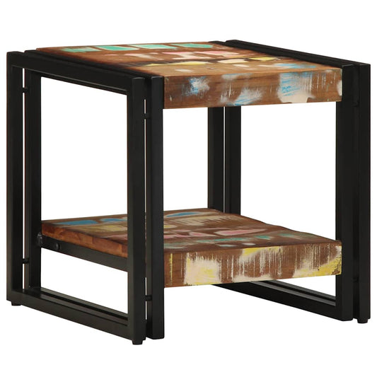 Salontafel Multikleur 40 x 40 x 38 cm Massief Gerecycled Hout is nu te koop bij PeponiXL, paradijselijk wonen!