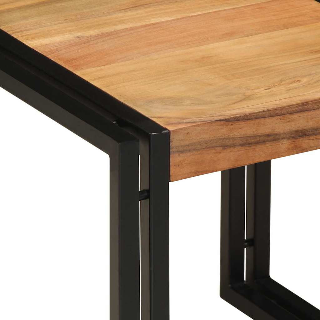 Salontafel Bruin 40 x 40 x 38 cm Massief Acaciahout is nu te koop bij PeponiXL, paradijselijk wonen!