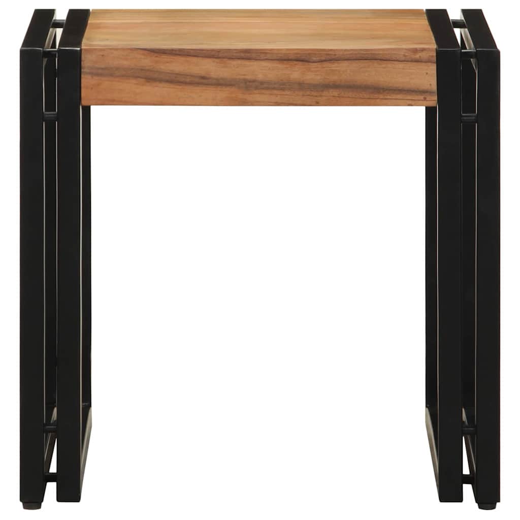 Salontafel Bruin 40 x 40 x 38 cm Massief Acaciahout is nu te koop bij PeponiXL, paradijselijk wonen!
