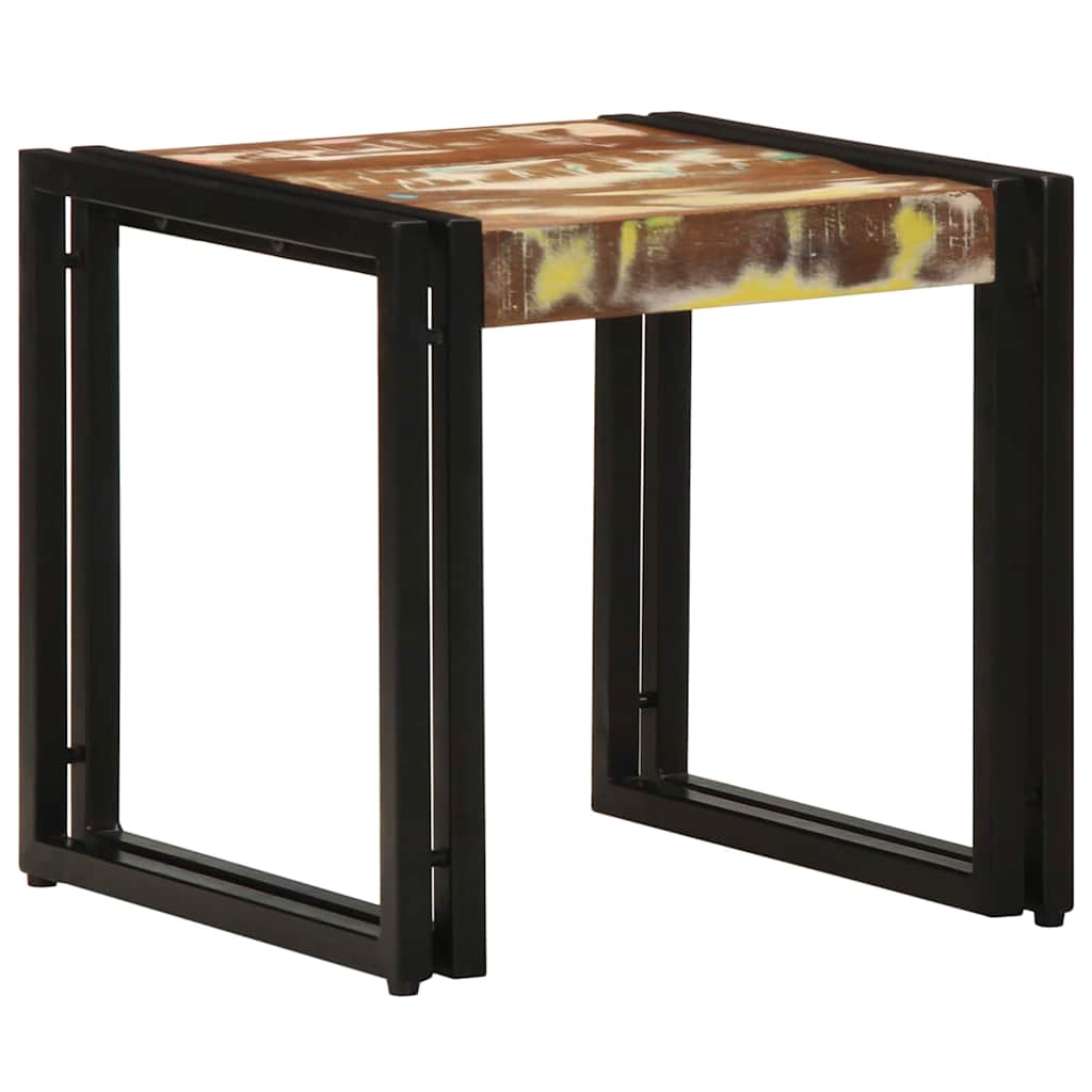 Salontafel Multikleur 40 x 40 x 38 cm Massief Gerecycled Hout is nu te koop bij PeponiXL, paradijselijk wonen!
