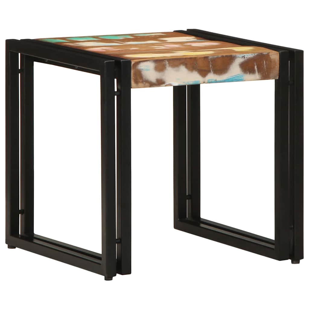Salontafel Multikleur 40 x 40 x 38 cm Massief Gerecycled Hout is nu te koop bij PeponiXL, paradijselijk wonen!