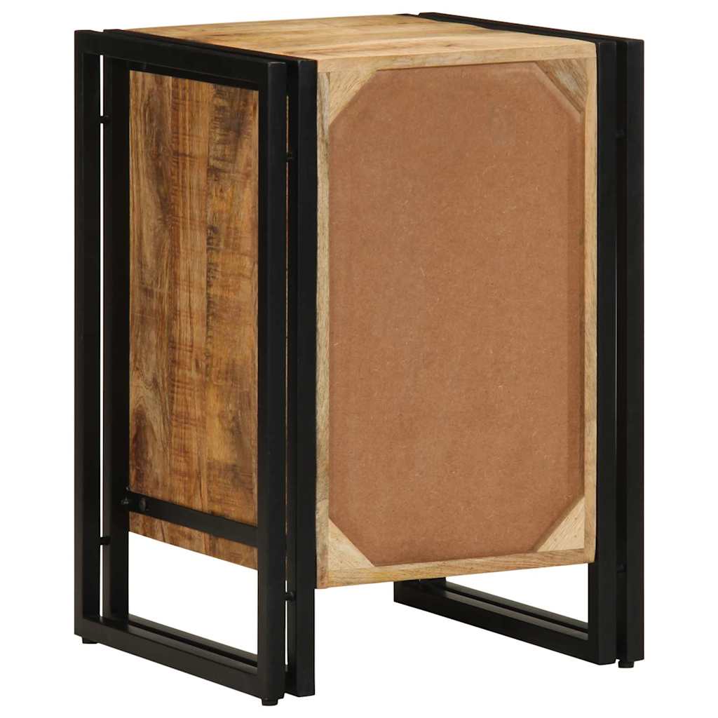 Nachtkastje met lade Bruin 40 x 40 x 59 cm Massief Mango Hout is nu te koop bij PeponiXL, paradijselijk wonen!