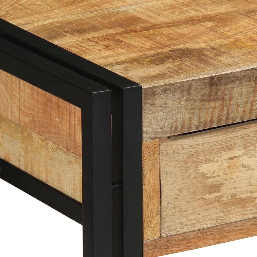 Wandtafel met lade Bruin 120 x 33 x 75 cm Massief Mango Hout is nu te koop bij PeponiXL, paradijselijk wonen!
