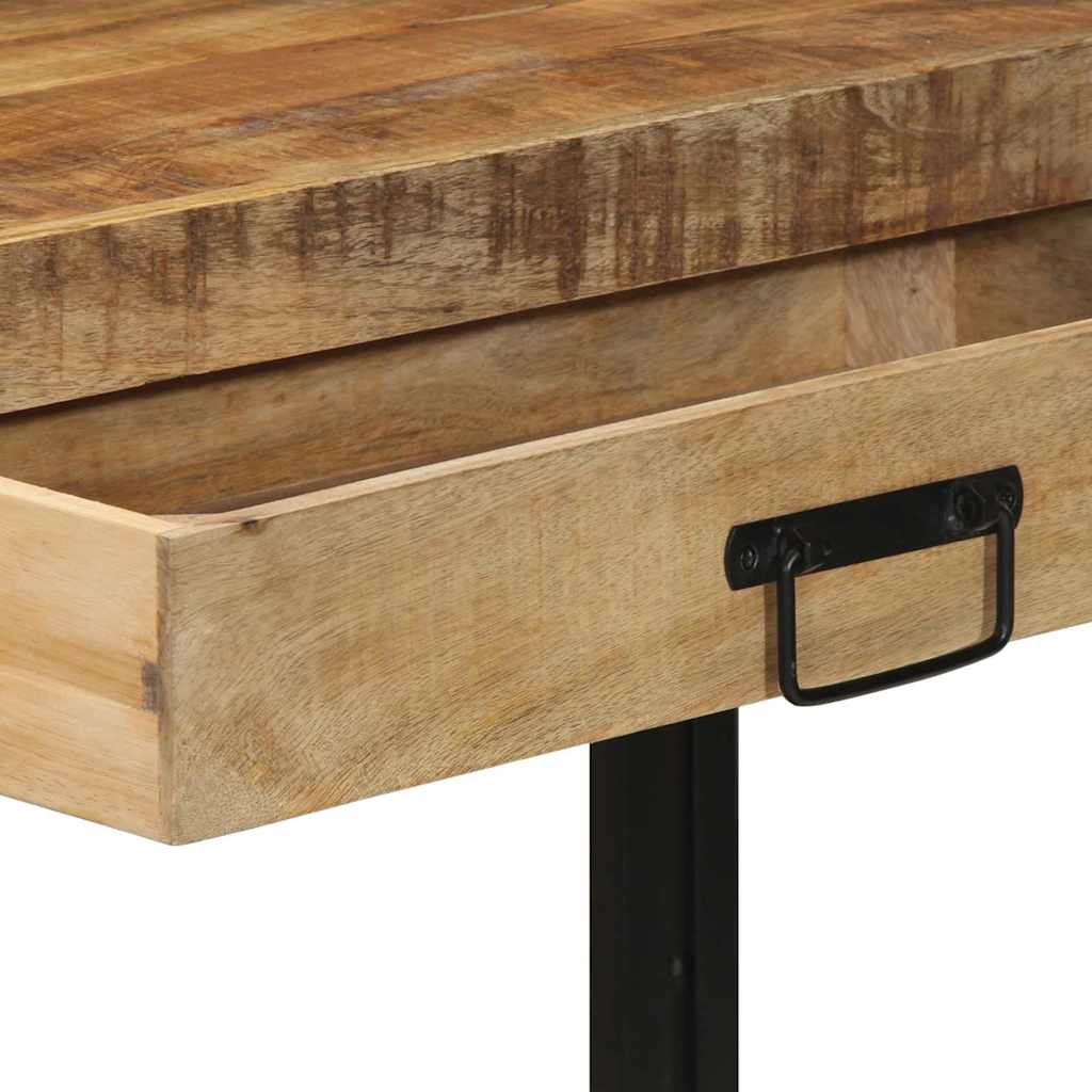 Wandtafel met lade Bruin 120 x 33 x 75 cm Massief Mango Hout is nu te koop bij PeponiXL, paradijselijk wonen!