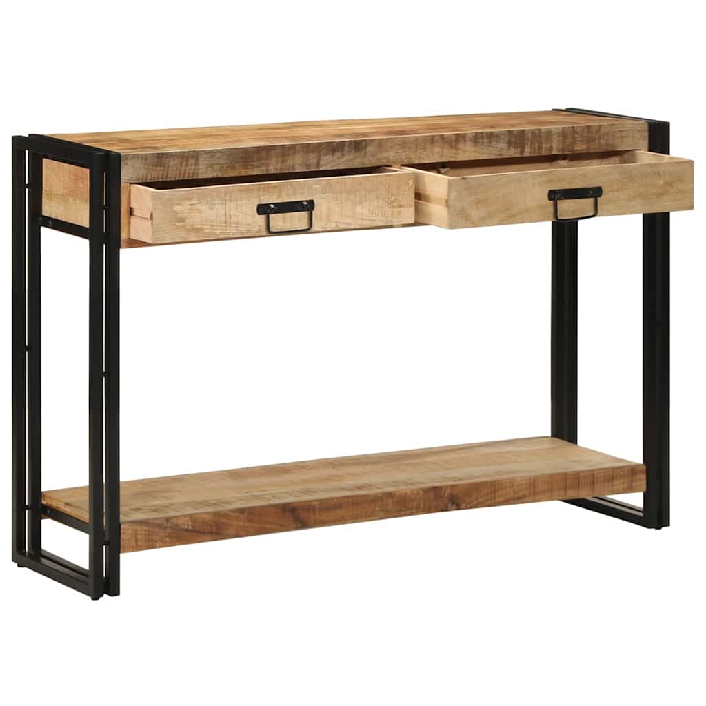 Wandtafel met lade Bruin 120 x 33 x 75 cm Massief Mango Hout is nu te koop bij PeponiXL, paradijselijk wonen!