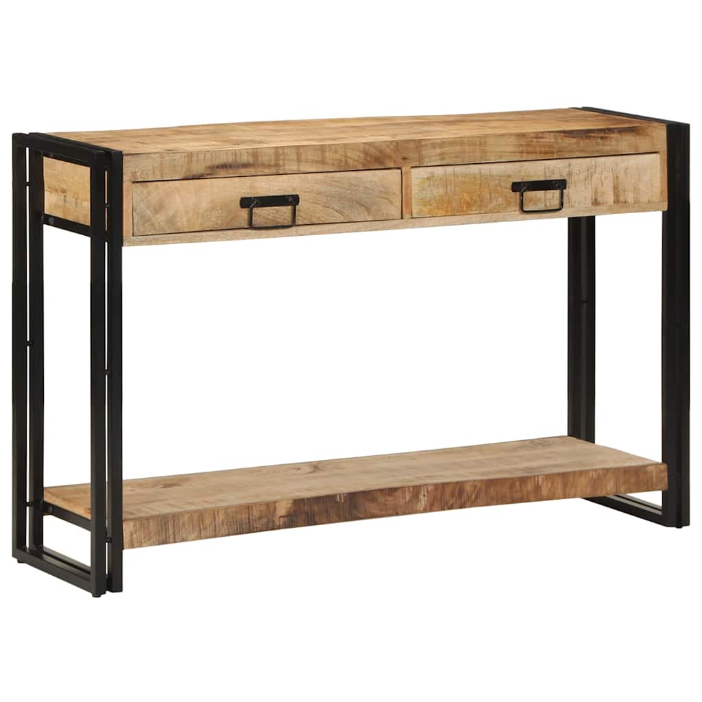 Wandtafel met lade Bruin 120 x 33 x 75 cm Massief Mango Hout is nu te koop bij PeponiXL, paradijselijk wonen!
