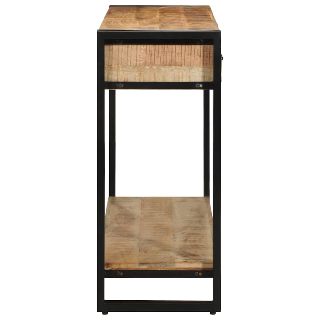 Wandtafel met lade Bruin 120 x 33 x 75 cm Massief Mango Hout is nu te koop bij PeponiXL, paradijselijk wonen!