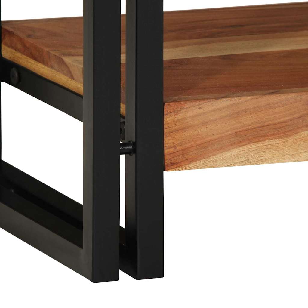 Wandtafel met lade Bruin 120 x 33 x 75 cm Massief Acaciahout is nu te koop bij PeponiXL, paradijselijk wonen!