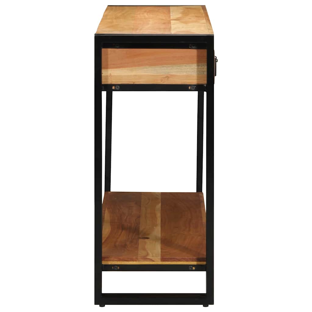 Wandtafel met lade Bruin 120 x 33 x 75 cm Massief Acaciahout is nu te koop bij PeponiXL, paradijselijk wonen!