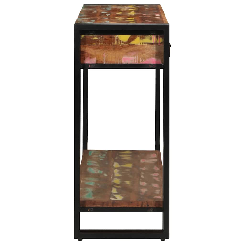 Wandtafel Multikleur 120 x 33 x 75 cm Massief Gerecycled Hout is nu te koop bij PeponiXL, paradijselijk wonen!