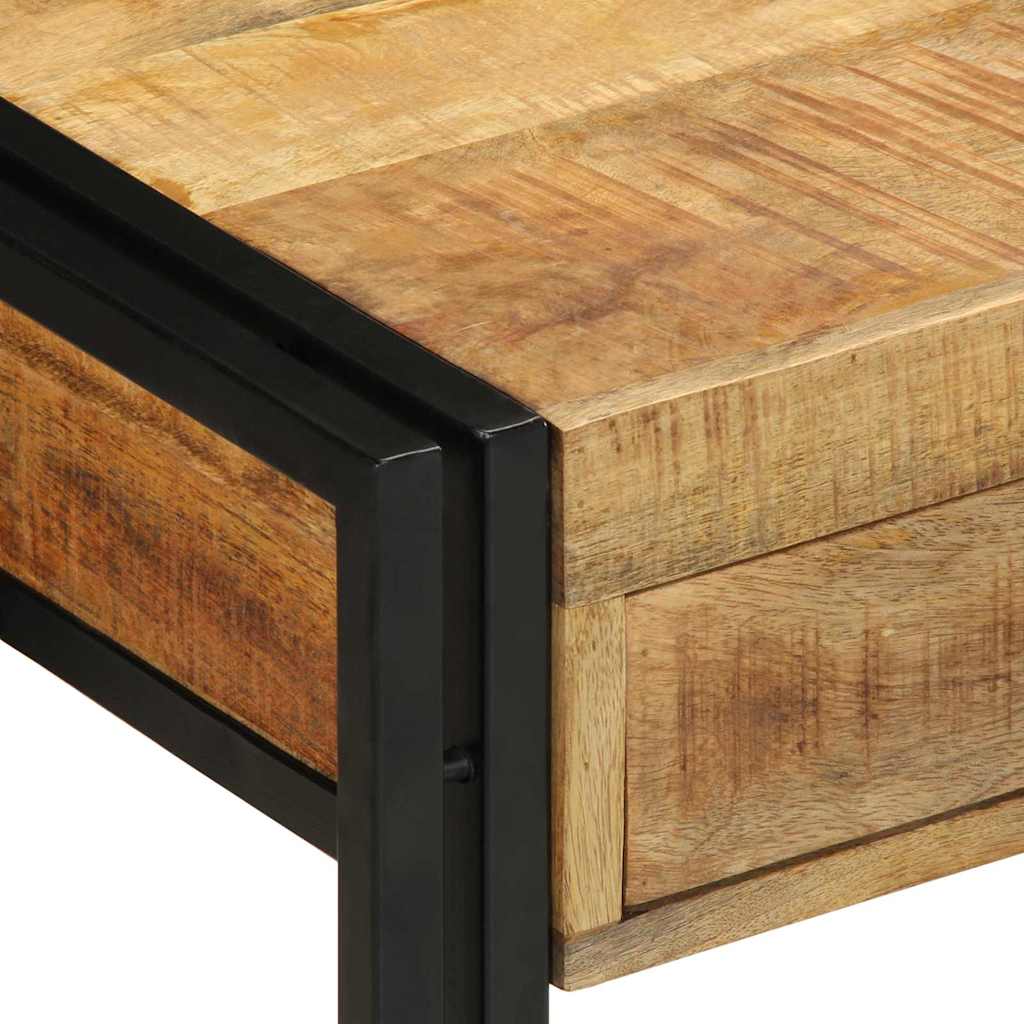 Wandtafel met lade Bruin 90 x 33 x 75 cm Massief Mango Hout is nu te koop bij PeponiXL, paradijselijk wonen!