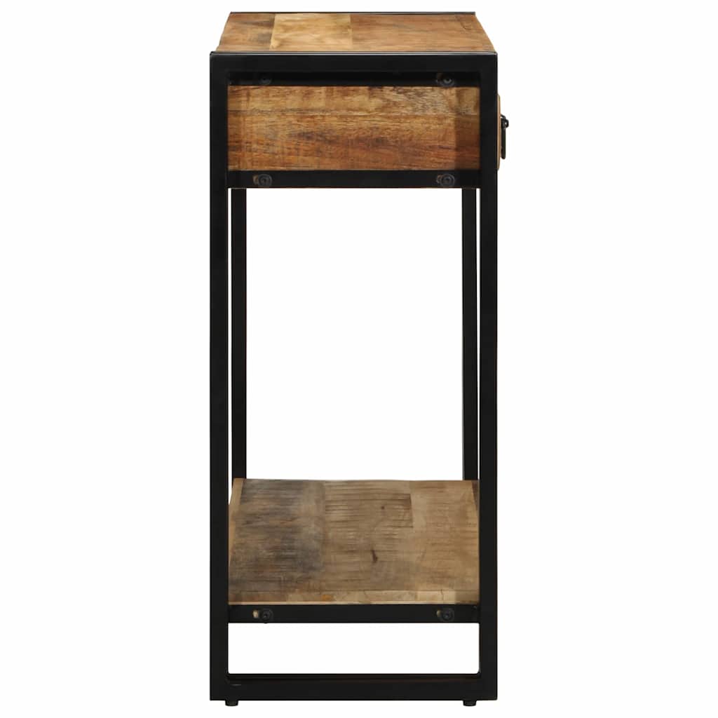 Wandtafel met lade Bruin 90 x 33 x 75 cm Massief Mango Hout is nu te koop bij PeponiXL, paradijselijk wonen!
