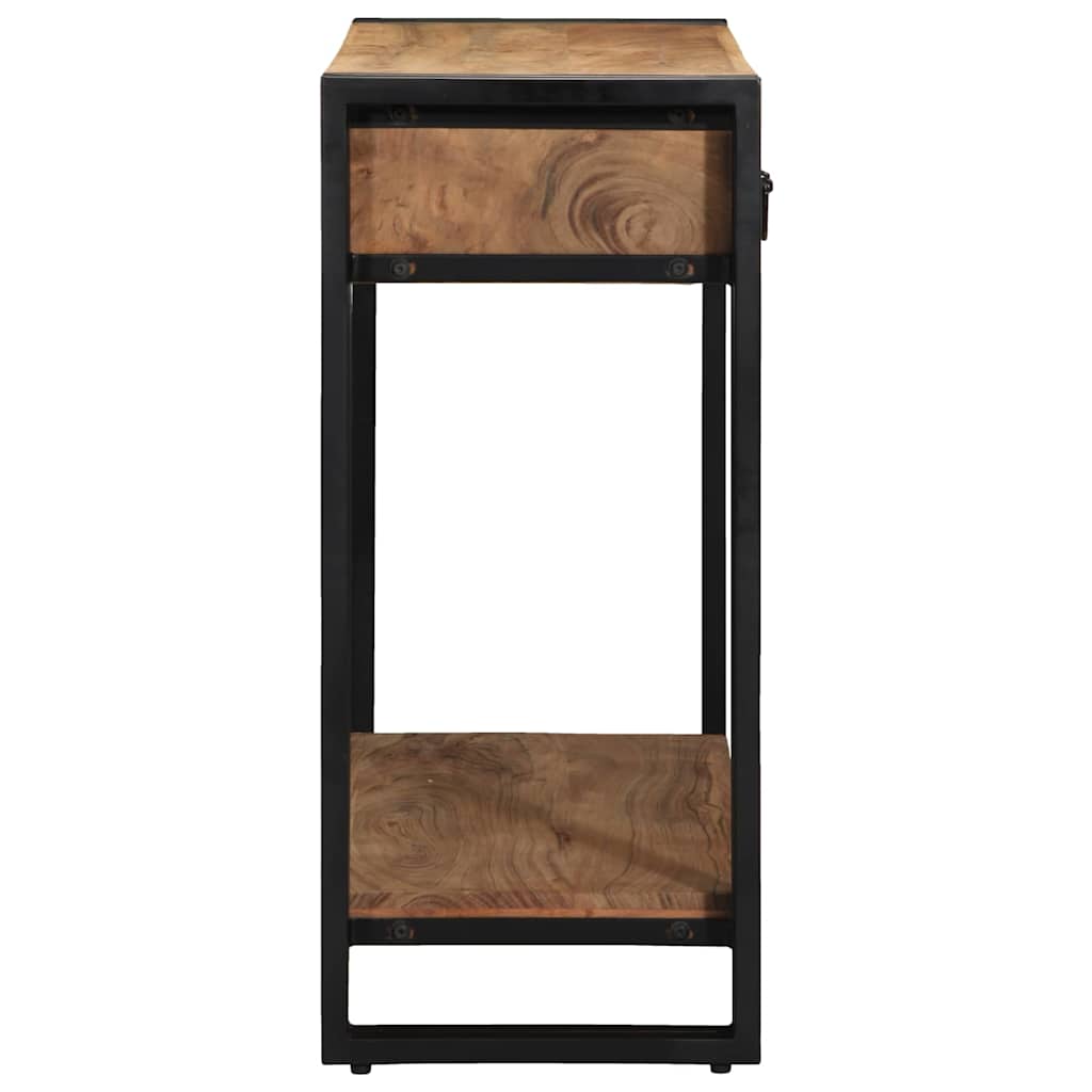 Wandtafel met lade Bruin 90 x 33 x 75 cm Massief Acaciahout is nu te koop bij PeponiXL, paradijselijk wonen!