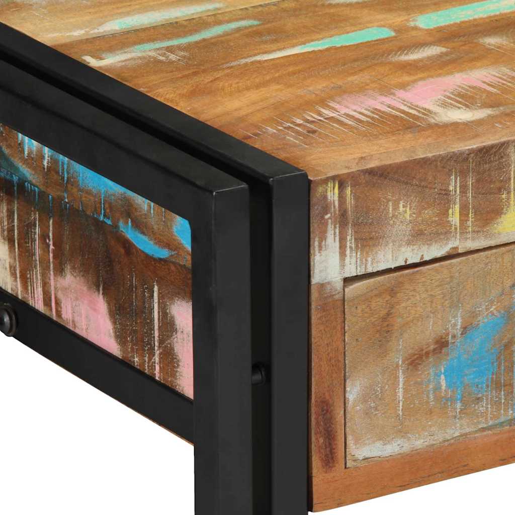 Wandtafel Multikleur 90 x 33 x 75 cm Massief Gerecycled Hout is nu te koop bij PeponiXL, paradijselijk wonen!