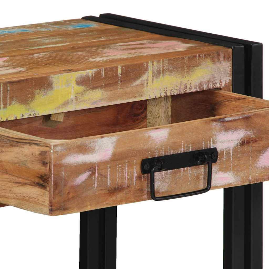 Wandtafel Multikleur 90 x 33 x 75 cm Massief Gerecycled Hout is nu te koop bij PeponiXL, paradijselijk wonen!