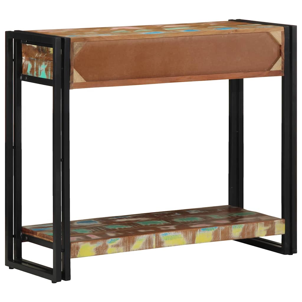 Wandtafel Multikleur 90 x 33 x 75 cm Massief Gerecycled Hout is nu te koop bij PeponiXL, paradijselijk wonen!