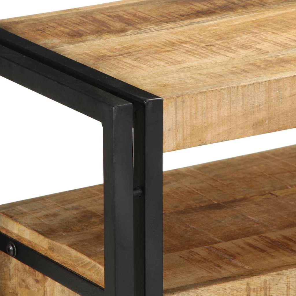 Wandtafel met lade Bruin 120 x 33 x 75 cm Massief Mango Hout is nu te koop bij PeponiXL, paradijselijk wonen!