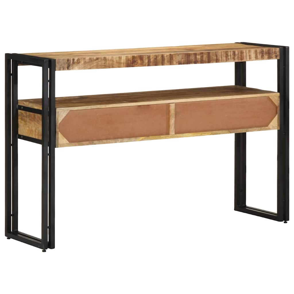 Wandtafel met lade Bruin 120 x 33 x 75 cm Massief Mango Hout is nu te koop bij PeponiXL, paradijselijk wonen!