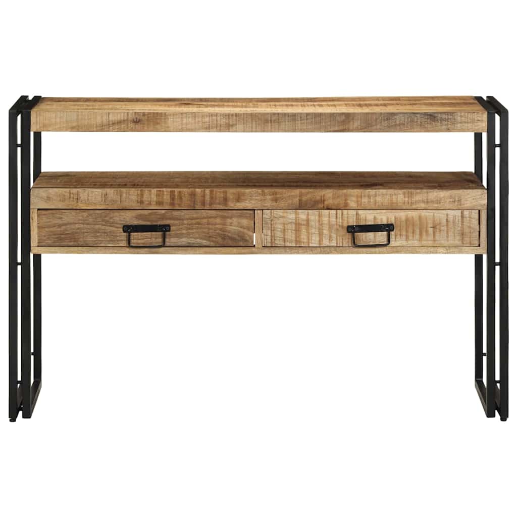 Wandtafel met lade Bruin 120 x 33 x 75 cm Massief Mango Hout is nu te koop bij PeponiXL, paradijselijk wonen!