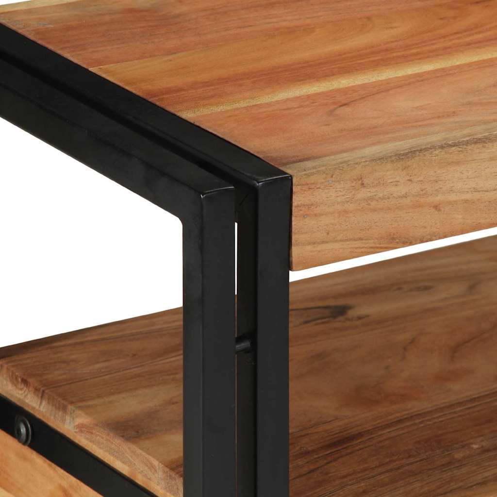 Wandtafel met lade Bruin 120 x 33 x 75 cm Massief Acaciahout is nu te koop bij PeponiXL, paradijselijk wonen!