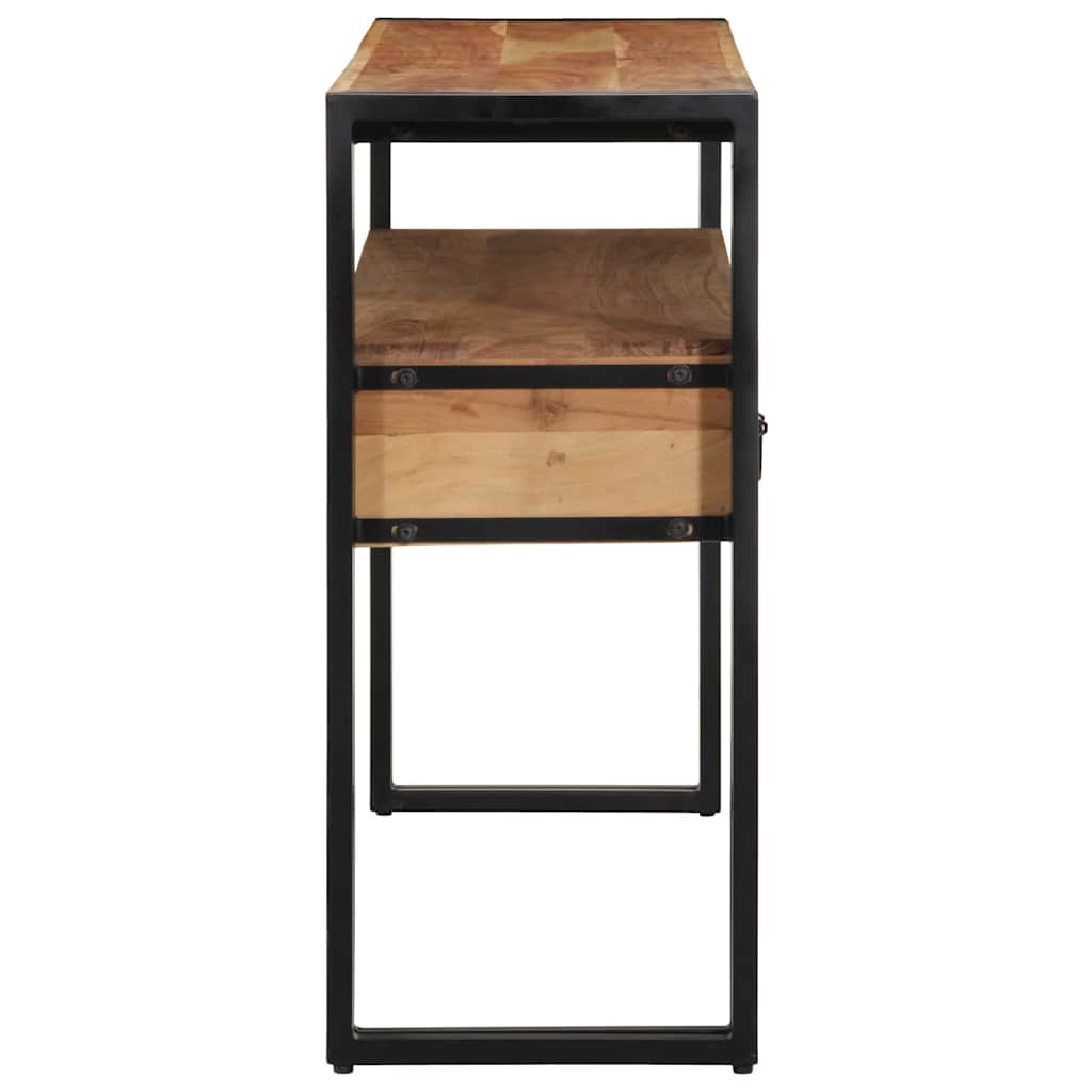 Wandtafel met lade Bruin 120 x 33 x 75 cm Massief Acaciahout is nu te koop bij PeponiXL, paradijselijk wonen!