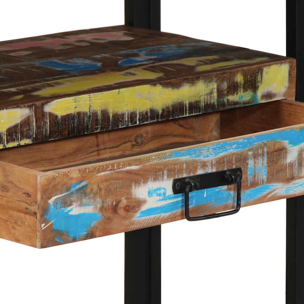 Wandtafel Multikleur 120 x 33 x 75 cm Massief Gerecycled Hout is nu te koop bij PeponiXL, paradijselijk wonen!
