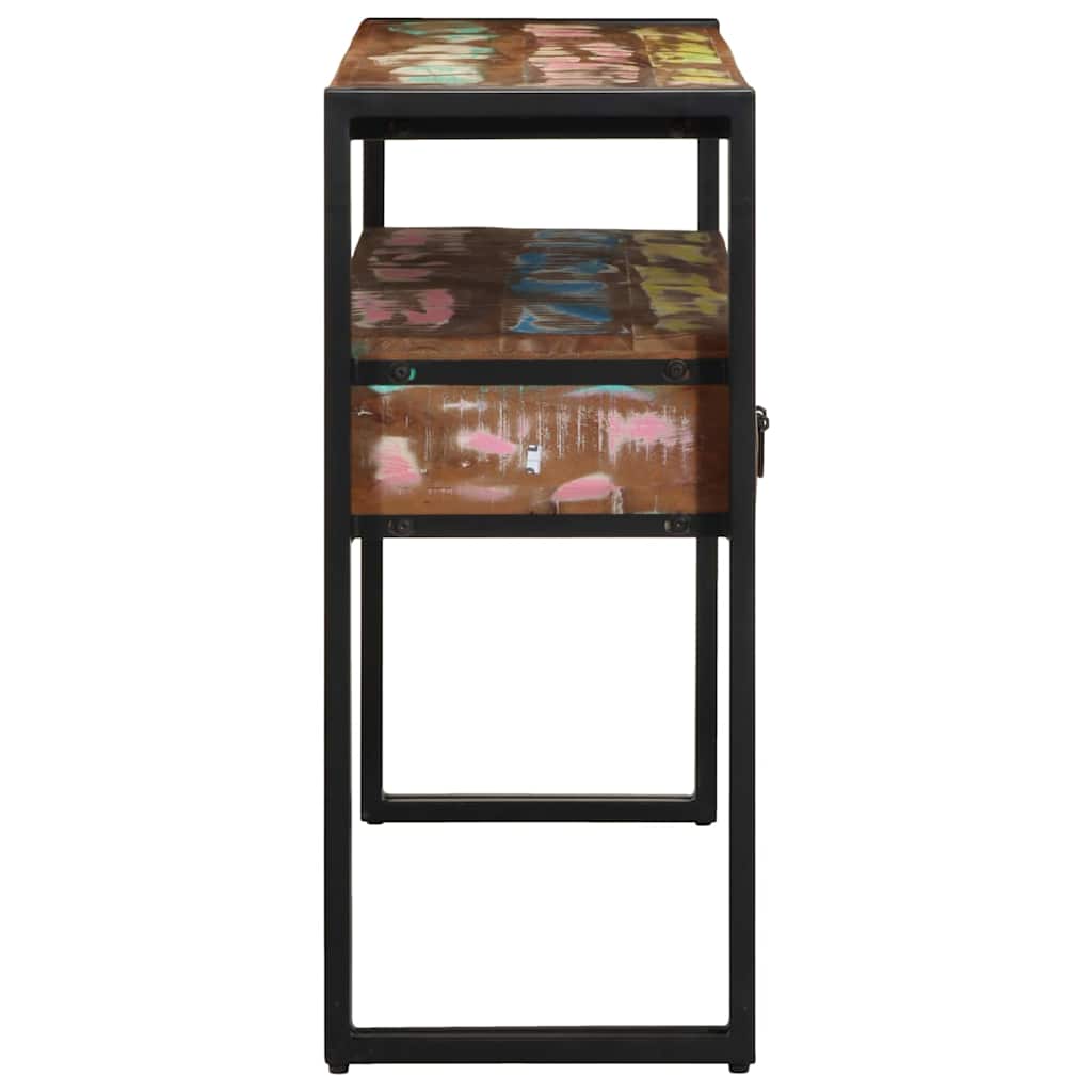 Wandtafel Multikleur 120 x 33 x 75 cm Massief Gerecycled Hout is nu te koop bij PeponiXL, paradijselijk wonen!