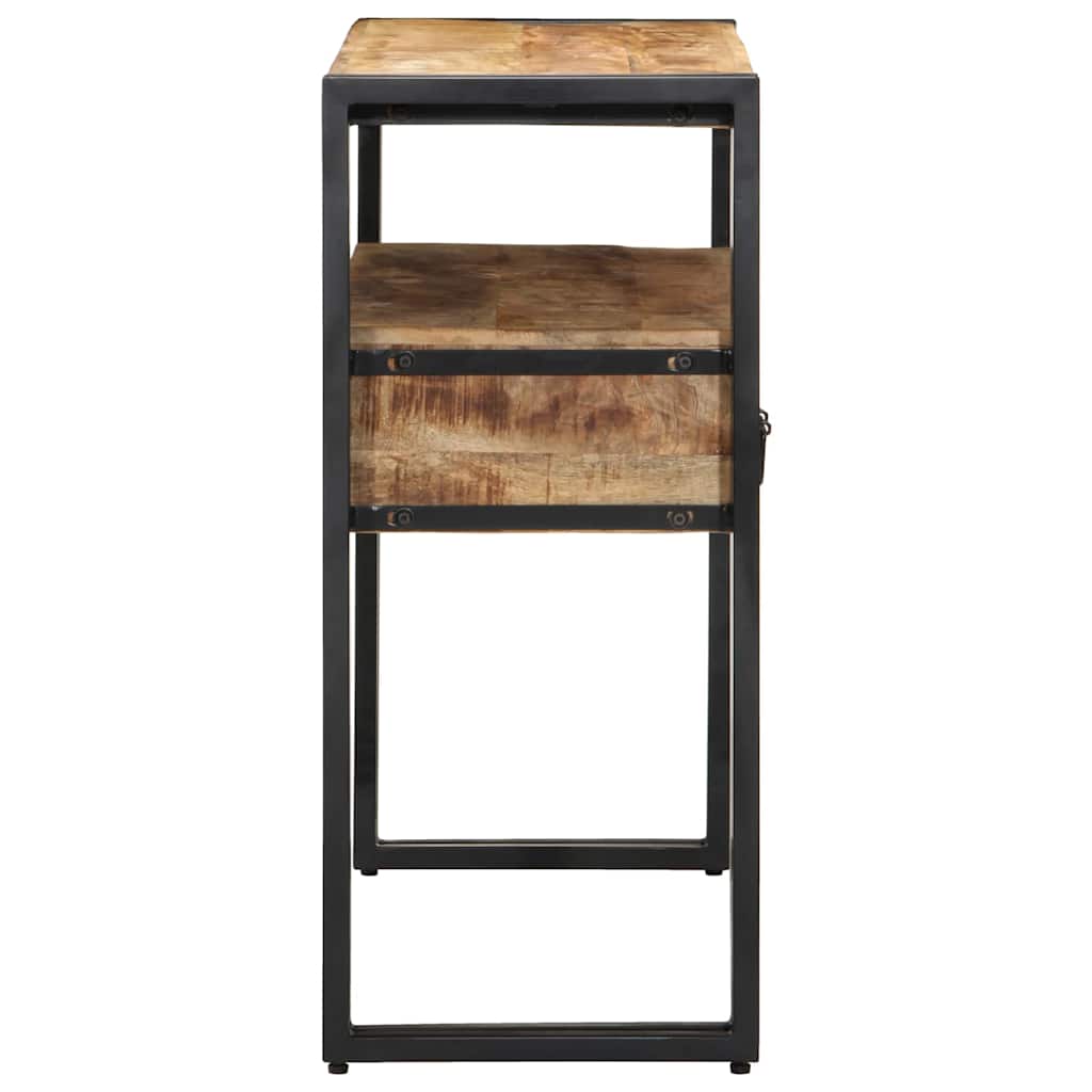 Wandtafel met lade Bruin 90 x 33 x 75 cm Massief Mango Hout is nu te koop bij PeponiXL, paradijselijk wonen!