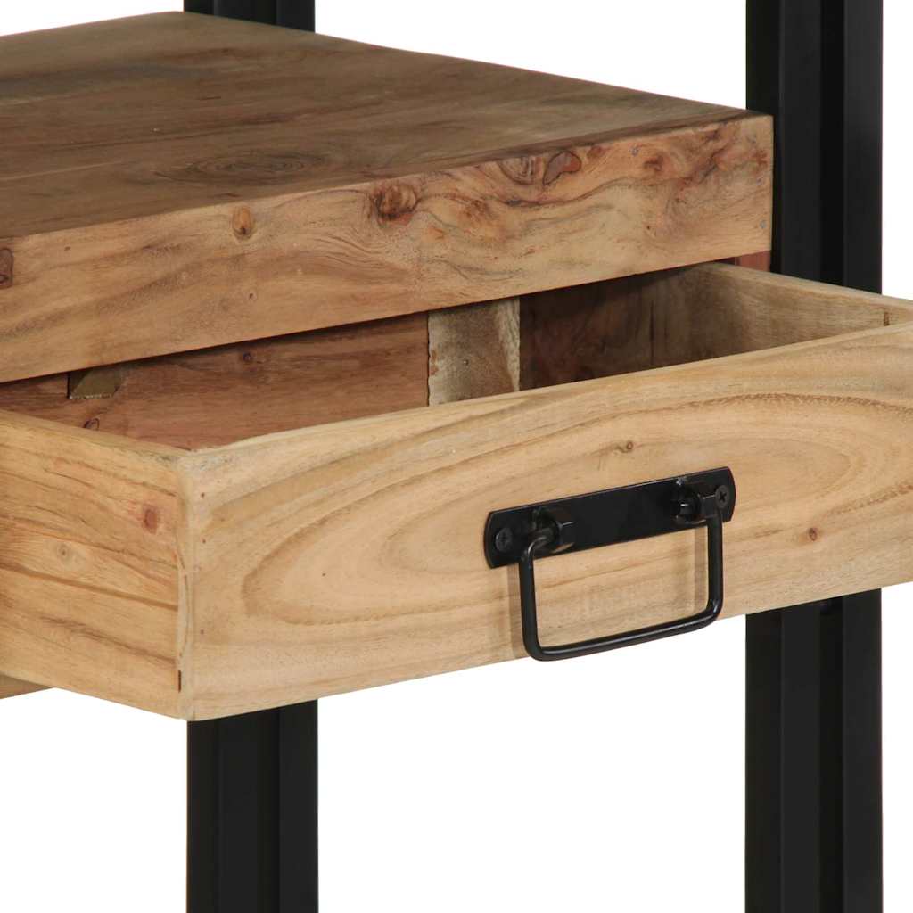 Wandtafel met lade Bruin 90 x 33 x 75 cm Massief Acaciahout is nu te koop bij PeponiXL, paradijselijk wonen!