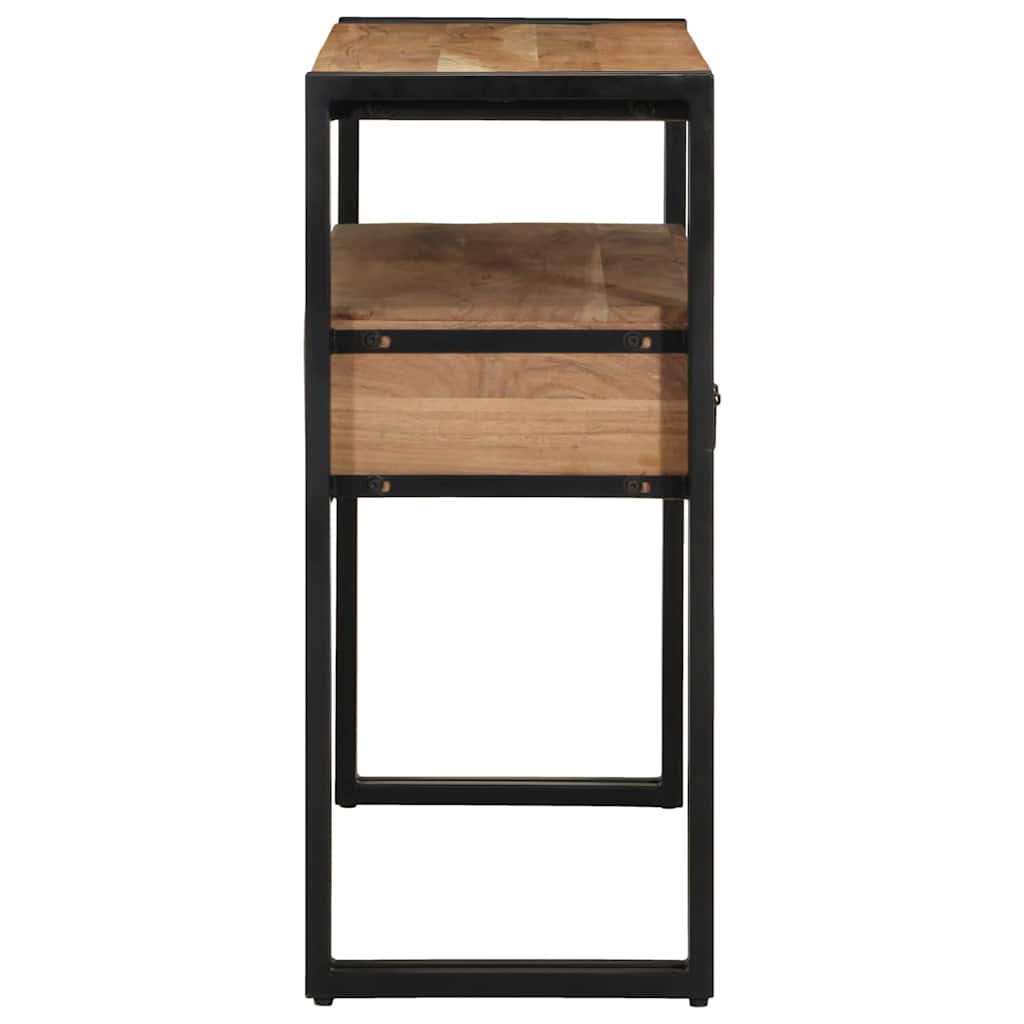 Wandtafel met lade Bruin 90 x 33 x 75 cm Massief Acaciahout is nu te koop bij PeponiXL, paradijselijk wonen!