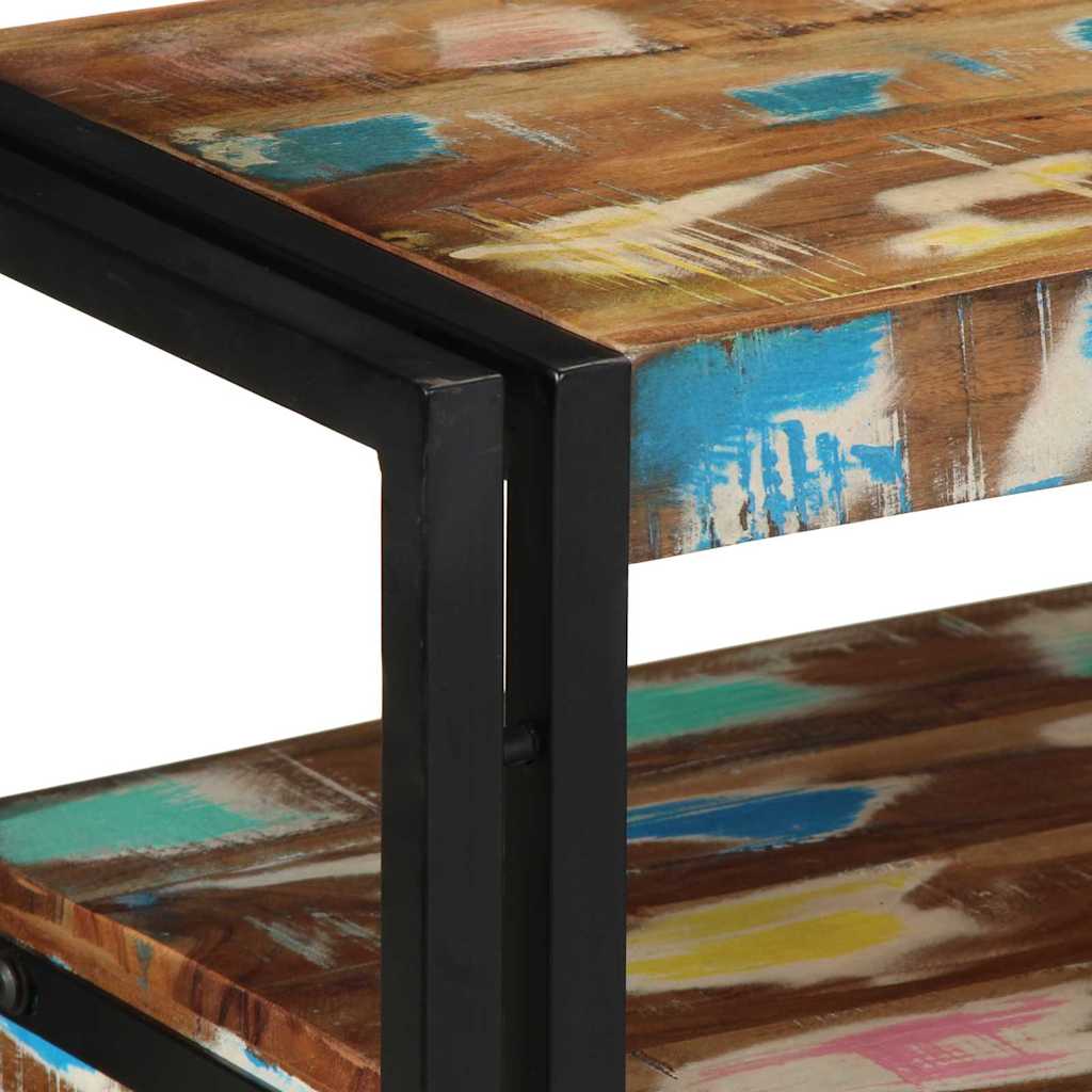 Wandtafel Multikleur 90 x 33 x 75 cm Massief Gerecycled Hout is nu te koop bij PeponiXL, paradijselijk wonen!