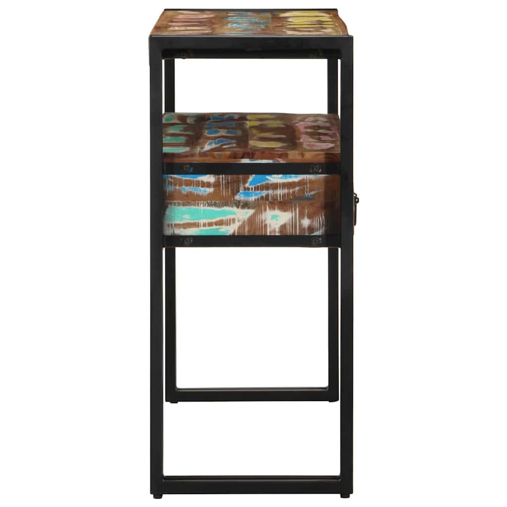 Wandtafel Multikleur 90 x 33 x 75 cm Massief Gerecycled Hout is nu te koop bij PeponiXL, paradijselijk wonen!