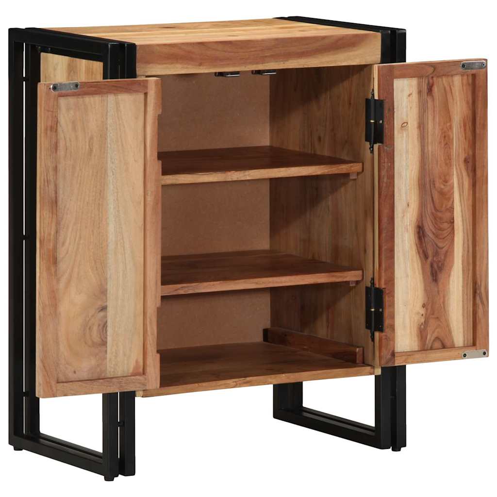 Schoenenkast met plank Bruin 56 x 35 x 70 cm Massief acaciahout is nu te koop bij PeponiXL, paradijselijk wonen!