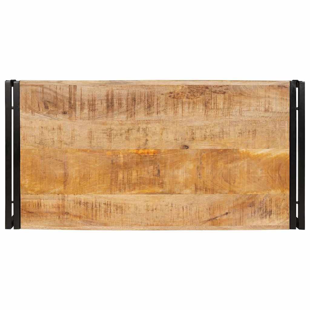 Badkamerplank Bruin 100 x 50 x 23 cm Massief Ruw Mango Hout is nu te koop bij PeponiXL, paradijselijk wonen!