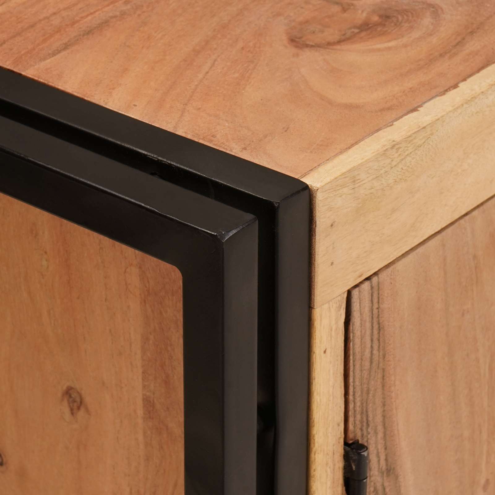 Wastafelkast met plank Bruin 71 x 33 x 58 cm Massief Acaciahout is nu te koop bij PeponiXL, paradijselijk wonen!
