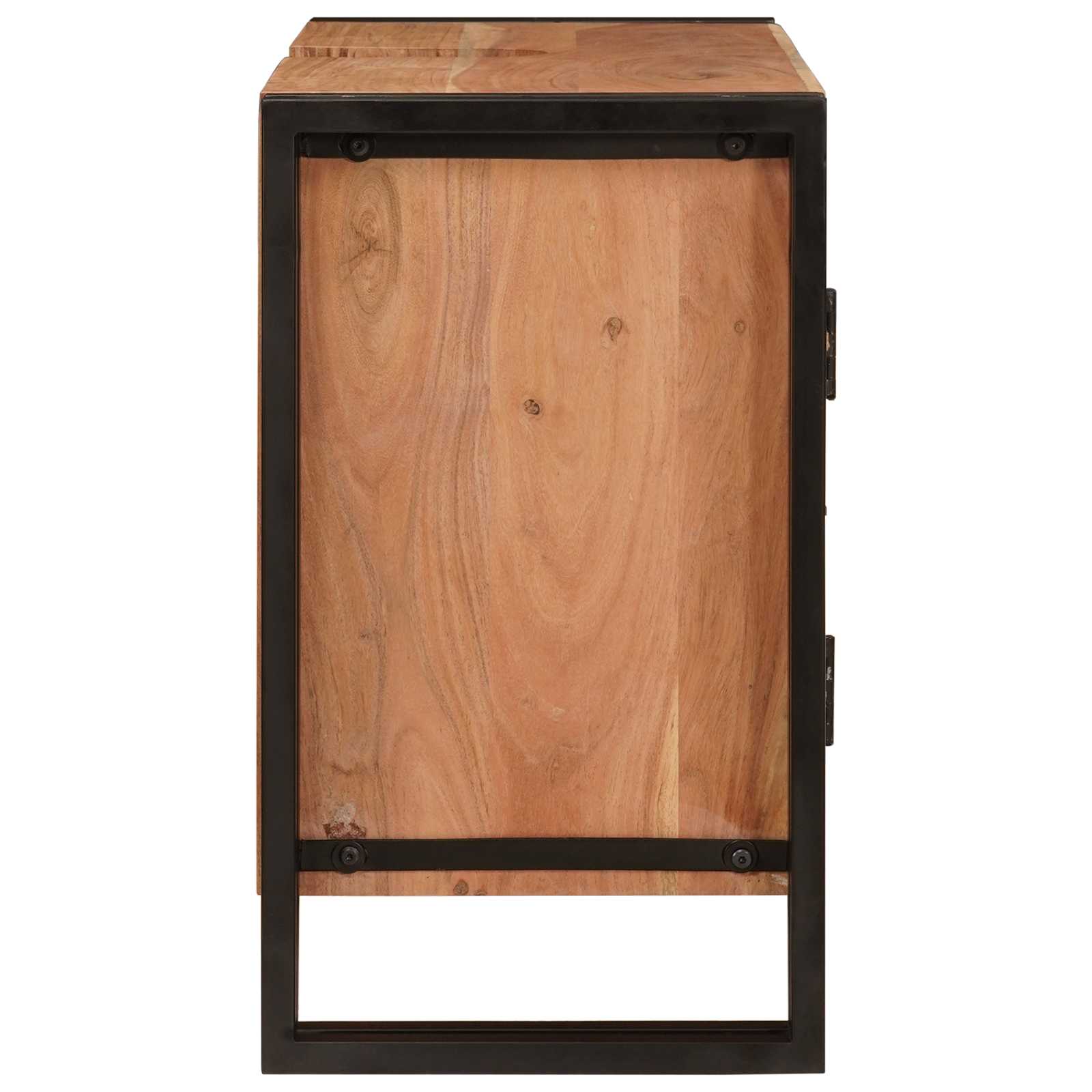 Wastafelkast met plank Bruin 71 x 33 x 58 cm Massief Acaciahout is nu te koop bij PeponiXL, paradijselijk wonen!