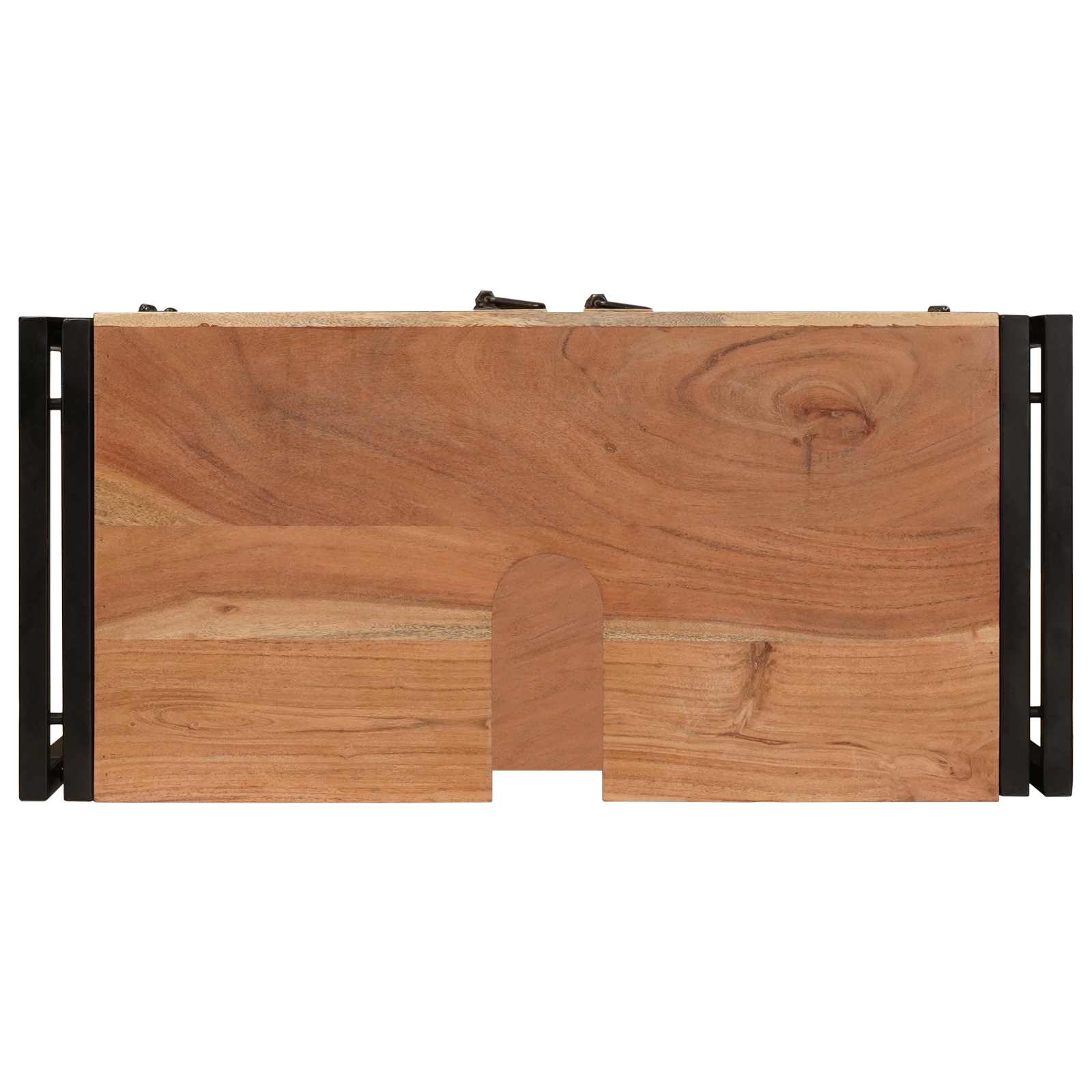 Wastafelkast met plank Bruin 71 x 33 x 58 cm Massief Acaciahout is nu te koop bij PeponiXL, paradijselijk wonen!