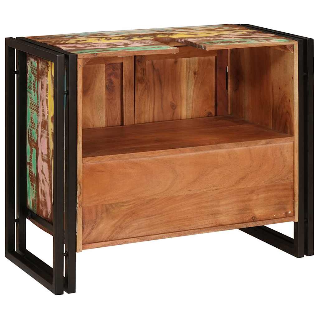Wastafelkast Multikleur 71 x 33 x 58 cm Massief Gerecycled Hout is nu te koop bij PeponiXL, paradijselijk wonen!