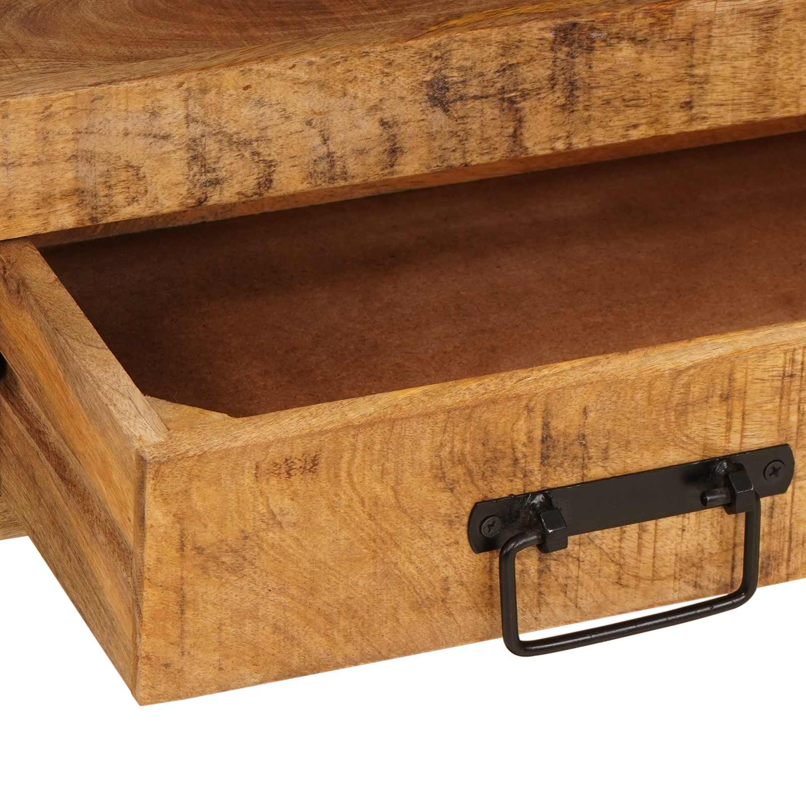 Wastafel Kast met lade Bruin 71 x 33 x 58 cm Massief Mango Hout is nu te koop bij PeponiXL, paradijselijk wonen!