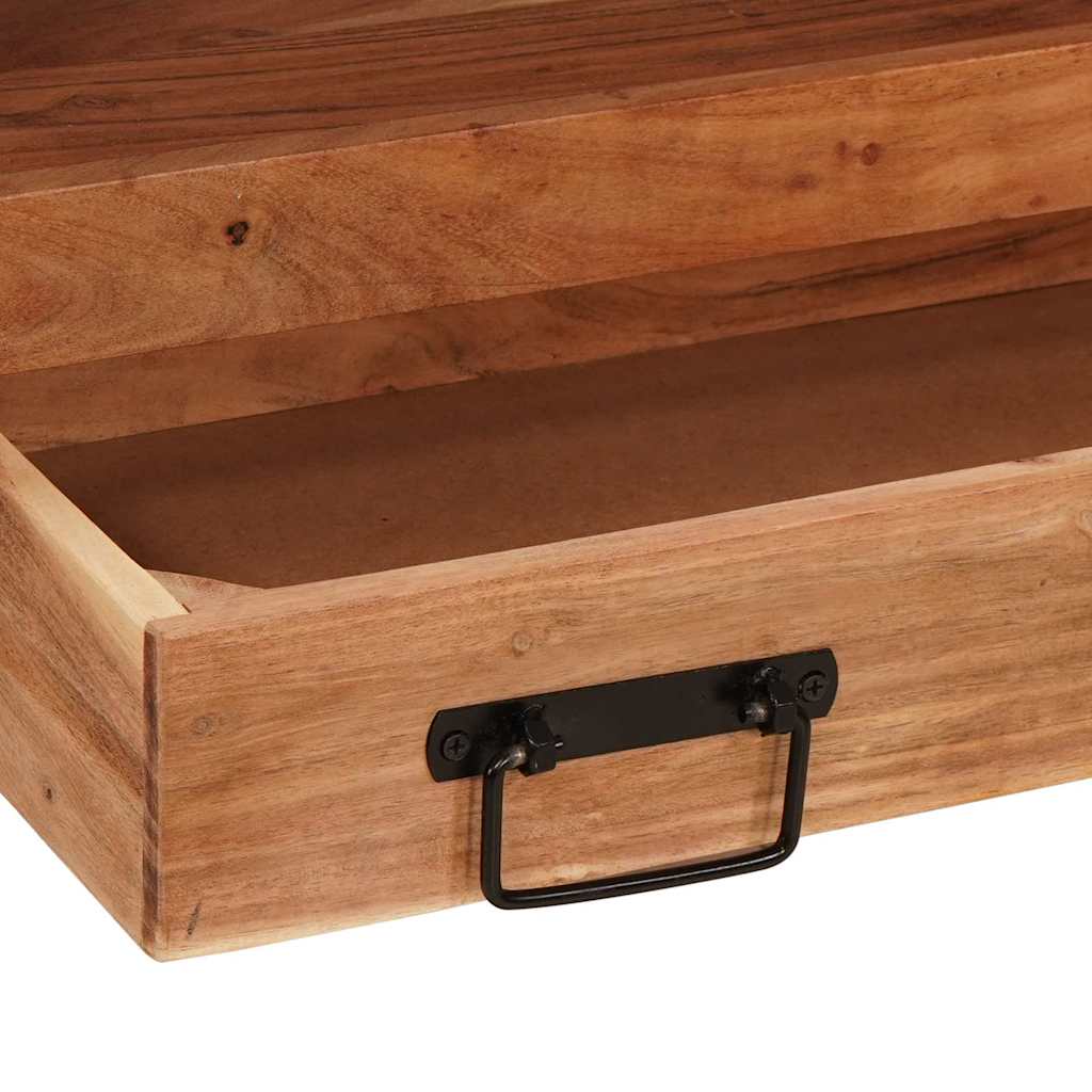 Wastafel Kast met lade Bruin 71 x 33 x 58 cm Massief Acaciahout is nu te koop bij PeponiXL, paradijselijk wonen!