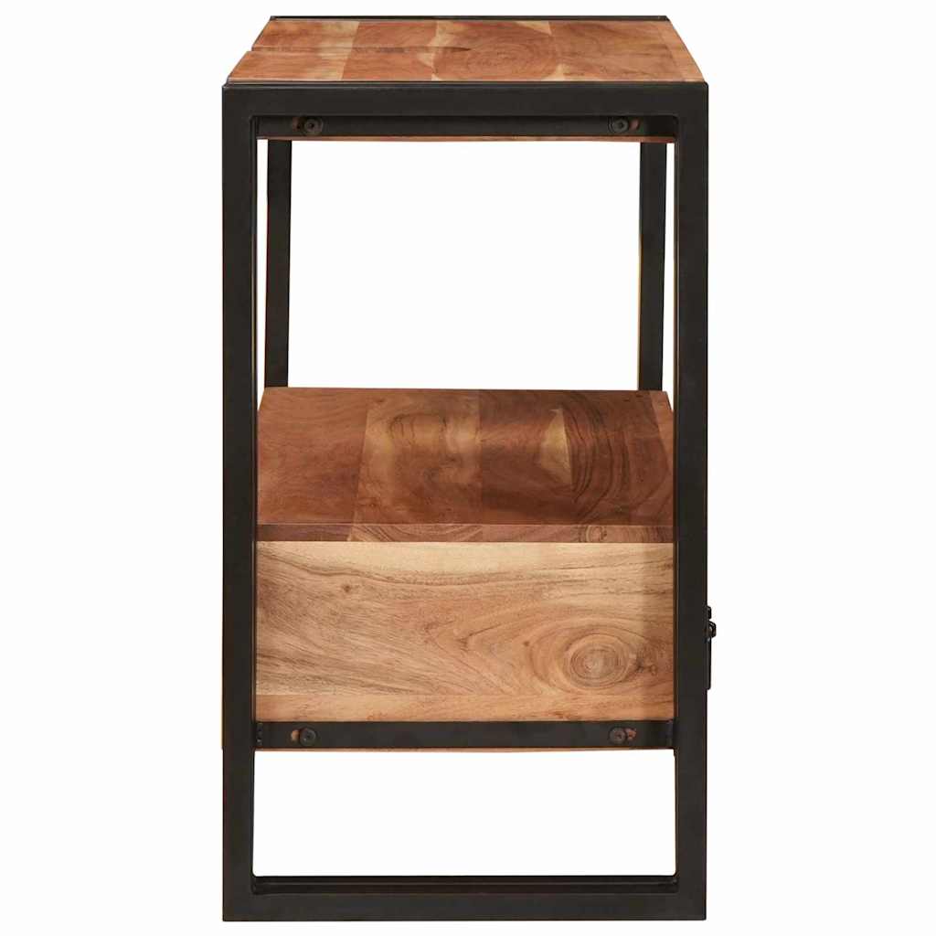 Wastafel Kast met lade Bruin 71 x 33 x 58 cm Massief Acaciahout is nu te koop bij PeponiXL, paradijselijk wonen!