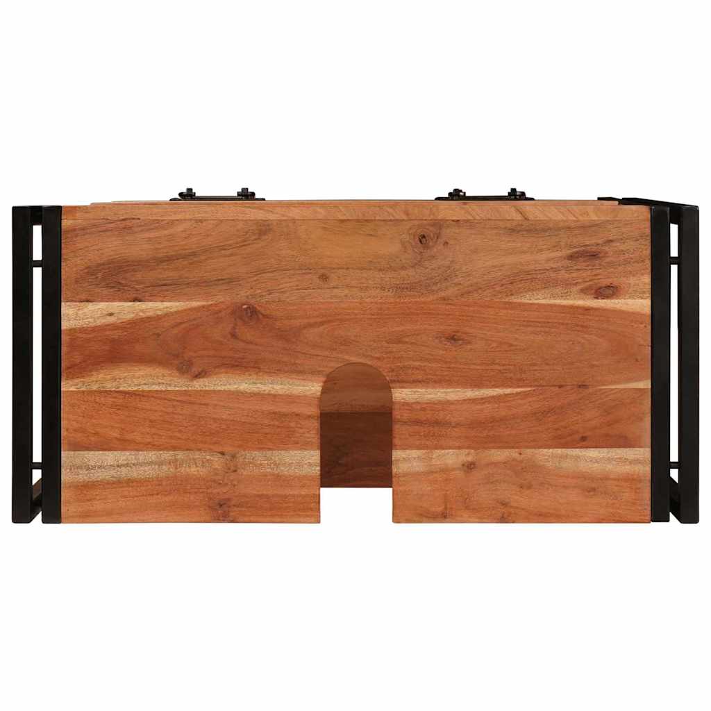 Wastafel Kast met lade Bruin 71 x 33 x 58 cm Massief Acaciahout is nu te koop bij PeponiXL, paradijselijk wonen!