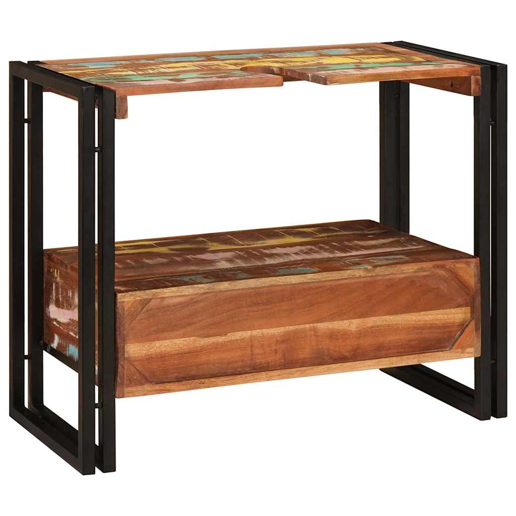 Wastafel Kast met lade Multikleur Massief Gerecycled Hout is nu te koop bij PeponiXL, paradijselijk wonen!