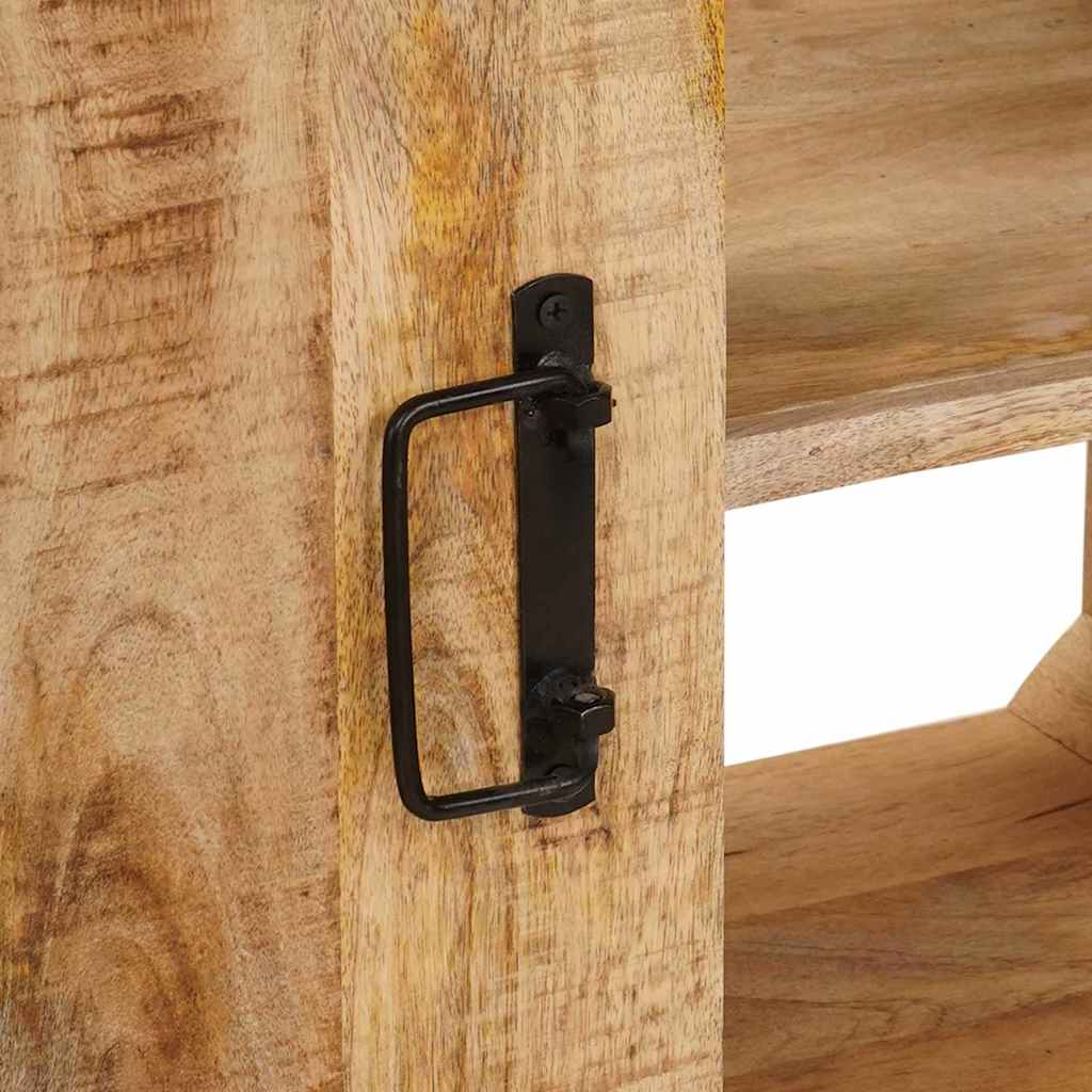 Wastafelkast met plank Bruin 71 x 33 x 58 cm Massief Mango Hout is nu te koop bij PeponiXL, paradijselijk wonen!