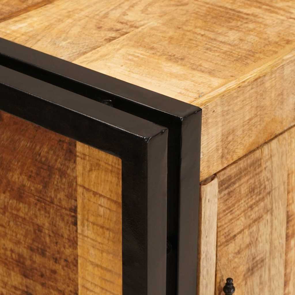Nachtkastje Bruin 66 x 35 x 76 cm Massief ruw mango hout is nu te koop bij PeponiXL, paradijselijk wonen!