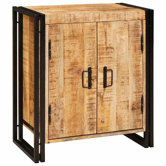 Nachtkastje Bruin 66 x 35 x 76 cm Massief ruw mango hout is nu te koop bij PeponiXL, paradijselijk wonen!
